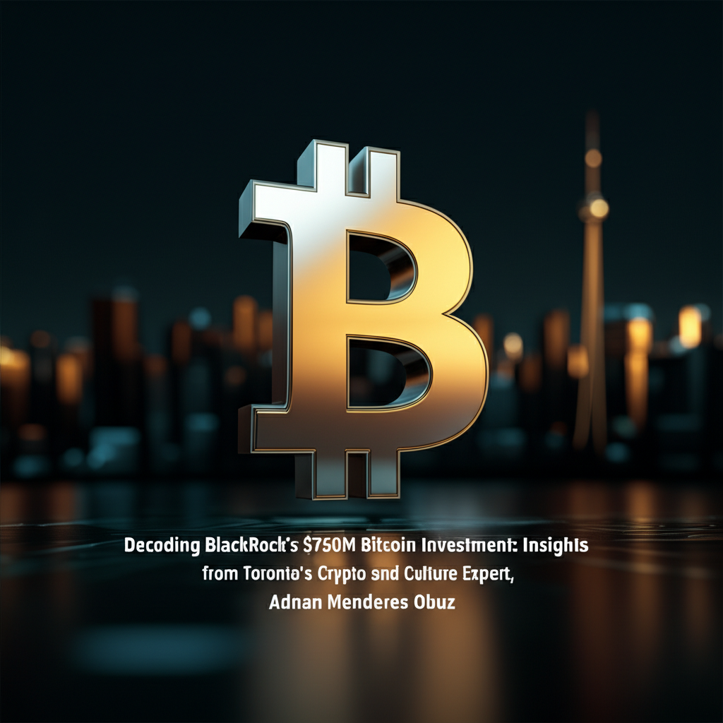 “Decoding BlackRock’s $750M Bitcoin Investment: Insights from Toronto’s Crypto and Culture Expert, Adnan Menderes Obuz”