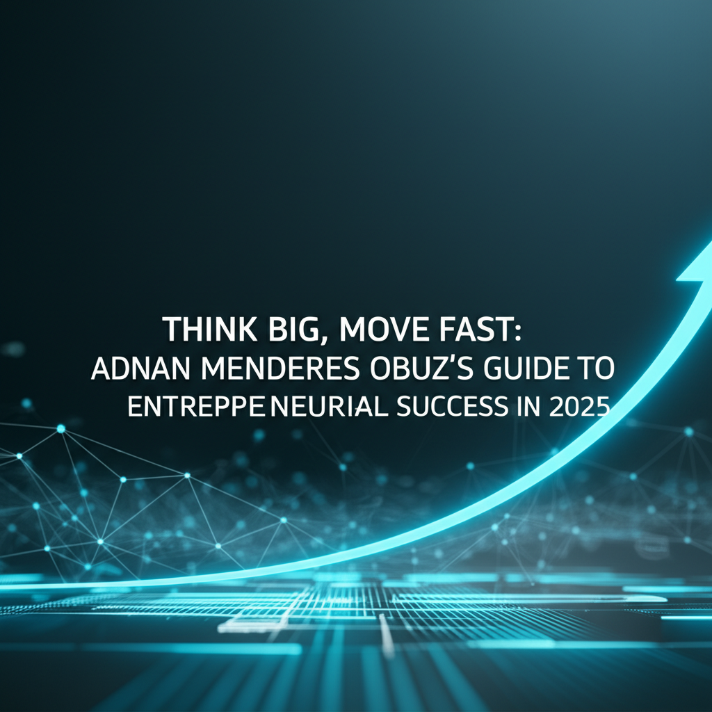 “Think Big, Move Fast: Adnan Menderes Obuz’s Guide to Entrepreneurial Success in 2025”

This title emphasizes the personalized insight provided by Adnan Menderes Obuz and encapsulates the core philosophy and time relevance of the content, highlighting the practical approach to achieving business success.